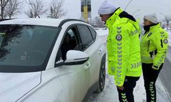 Ağrı'da kış şartlarına yönelik trafik denetimleri sürdürülüyor