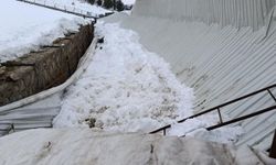 Ahırın tavanı çöktü