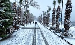 Beyaz örtü ile kaplandı: Kar yağışı havadan görüntülendi
