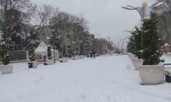 Çocuklar kardan adam yaptı, karın keyfini çıkardı