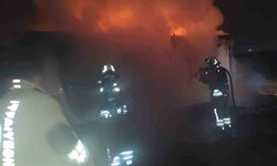 Konteyner alevlere teslim oldu