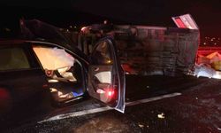 Minibüse arkadan çarpan otomobil sürücüsü 2.11 promil alkollü çıktı