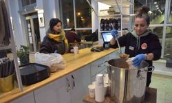 Öğrencilere sıcak çorba desteği