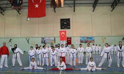 Oltu'da taekwondo kuşak sınavı heyecanı