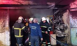 Şanlıurfa’da İş yerindeki yangına itfaiye müdahale etti