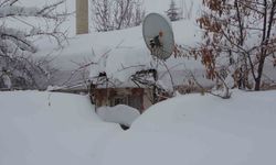 Tek katlı evler kardan kayboldu, 314 köy yolu ise ulaşıma kapandı