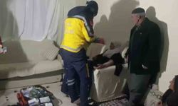 Uzun uğraşlarıyla yol açılarak hastaya ulaşıldı