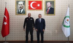 AFAD İl Müdürü Fikret Deniz’den Rektör Gürel'e Ziyaret