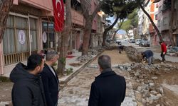 Bozulan yollar yenileniyor