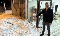 Çatıda biriken kar dehşeti: İş yeri sahibi ölümden döndü