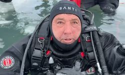 Çıldır Gölü'nde 6 Şubat depremi anısına dalış yaptılar