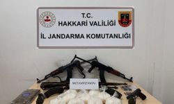 Çukurca'da uyuşturucu ve silah ele geçirildi