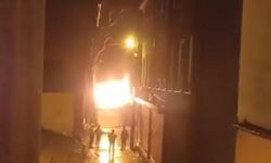 Depo yangını, korku dolu anlar yaşattı