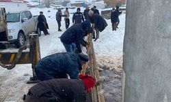 Köyün içme suyu şebekesindeki arıza giderildi