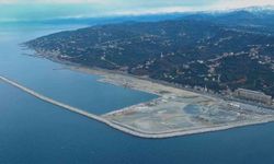 Rize'de İyidere Lojistik Limanı inşaatı sürüyor