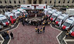 Sağlık filosuna 10 yeni ambulans katıldı