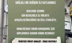 Ücretsiz diyetisyen desteği ve vücut analizi etkinliği