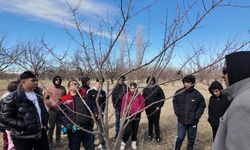 MELEKLİ’DE GELECEĞİN ZİRAATÇİLERİ SAHAYA İNDİ: GENÇ ELLERDE BUDAMA MESAİSİ