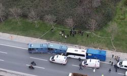 4 cezaevi aracı kaza yaptı