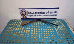 Biga'da 438 adet sahte altın ele geçirildi