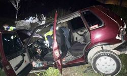 Otomobil şarampole yuvarlandı: 4 yaralı