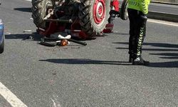 Traktör devrildi: 1 ölü