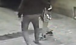 9 yaşındaki çocuğu darp eden şahıs kamerada