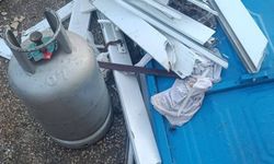 Gaz parlaması nedeniyle yaşlı kadın alevlerin arasında kaldı