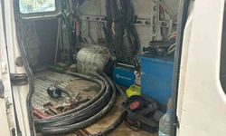 Kablo hırsızları yakalandı