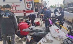 Motosiklet çarpıştı  1 yaralı