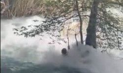 Tarsus'ta kayıp genç akıntıya böyle kapıldı: Son görüntüleri ortaya çıktı
