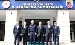 Denizli OSB yönetiminden İl Jandarma Komutanlığına ziyaret