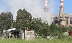 Kömür yüklü kamyon devrildi: 1 yaralı