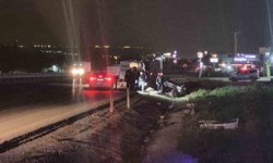 Kontrolü kaybeden araç takla attı: 1 ölü, 2 yaralı