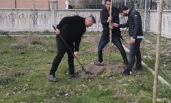 Patnos RAM'da ağaçlandırma çalışması