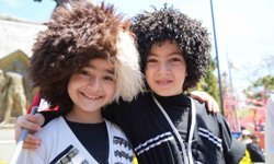 Türk dünyasının çocukları Samsun'u renklendirdi