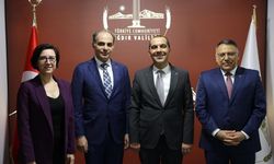 Iğdır Üniversitesi Rektörü Prof. Dr. Ekrem Gürel ve KEYVAN Havacılık Heyetinden Vali Taşolar’a Ziyaret