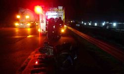 Kamyonet ile motosiklet çarpıştı: 1 ağır yaralı
