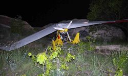 Microlight hava aracı zorunlu iniş yaptı: 2 yaralı