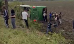 Otobüs devrildi: Çok sayıda yaralı var