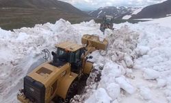 Erzurum'da Haziran ayında karla mücadele çalışması