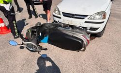 Otomobil ile motosiklet çarpıştı: 2 yaralı