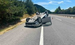 Otomobil takla attı: 3 yaralı