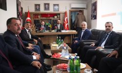 Adalet Bakanı Gürlek ile Milletvekili Alagöz, MHP İl Başkanlığını Ziyaret Etti