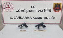 2 Ruhsatsız tabanca ele geçirildi