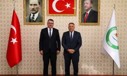 Selçuk Üniversitesi Rektör Yardımcısı ve ATED Başkanı Bayramoğlu’ndan Rektör Prof. Dr. Gürel’e Ziyaret