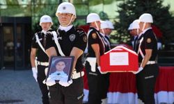 Trafik kazasında hayatını kaybeden polis, memleketine uğurlandı