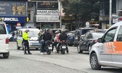 Iğdır’da Motosiklet Sürücülerine Trafik Denetimi