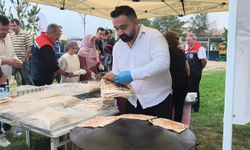 SERTİFİKALI BUĞDAY TOHUMU DAĞITIM TÖRENİNDE GÖZLEME İKRAMI