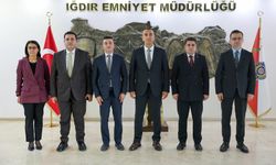 Vali Yardımcıları ve Karakoyunlu Kaymakamı’ndan Emniyet Müdürü Eraslan Er’e Ziyaret